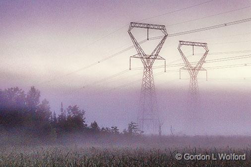 Transmission Towers Rising Above Fog_25964.jpg - Photographed near Smiths Falls, Ontario, Canada.